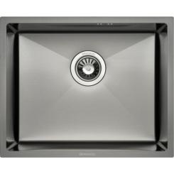 Мойка кухонная GRANADO Under top MAX STEEL S201 black Фото