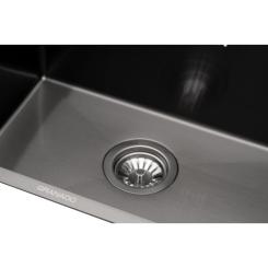 Мойка кухонная GRANADO Under top MAX STEEL S201 black Фото 2