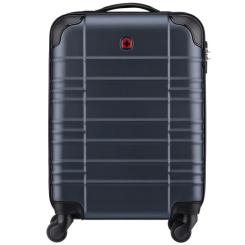 Чемодан Wenger Amplar, мала, пластик, 4 колеса, синя Фото 3