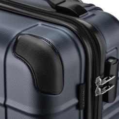 Чемодан Wenger Amplar, мала, пластик, 4 колеса, синя Фото 8