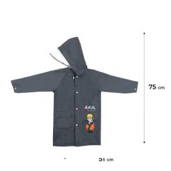 Дождевик детский Kite Naruto, M 130-145 см Сірий Фото 1
