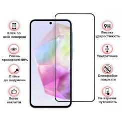 Стекло защитное BeCover Samsung Galaxy A36 SM-A366 Black Фото 1