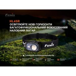 Фонарь Fenix HL45R LED з безконтактним датчиком Фото 5