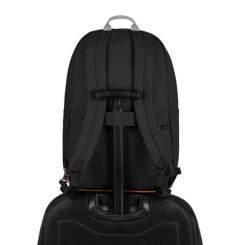 Рюкзак туристический Pacsafe Go 25L чорний/помаранчевий Фото 3