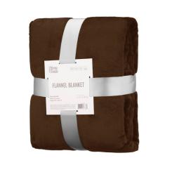 Плед Ardesto Flannel 200х220см, 100% поліестер, коричневий Фото