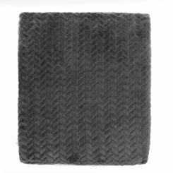 Плед Ardesto Jacquard Braid 200х220см, 100% полиэстер, серый Фото 1