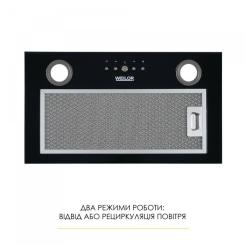 Вытяжка кухонная Weilor WBE 58 BLACK Фото 2