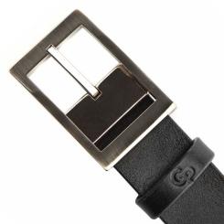 Ремень Grande Pelle Кожаный Черный Фото 2