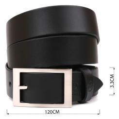 Ремень Grande Pelle Кожаный Черный Фото 3