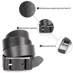 Ремень Grande Pelle Черный Фото 4