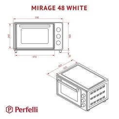 Электропечь Perfelli MIRAGE 48 WHITE Фото 11