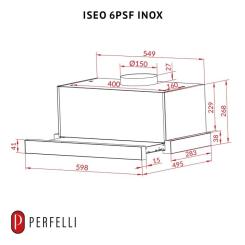 Вытяжка кухонная Perfelli ISEO 6PSF INOX Фото 11