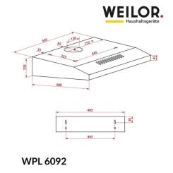 Вытяжка кухонная Weilor WPL 6092 WH Фото 8