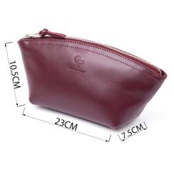 Косметичка Grande Pelle Из кожи Сливовая Фото 2