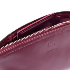 Косметичка Grande Pelle Из кожи Сливовая Фото 5