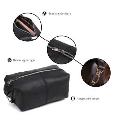 Косметичка Shvigel Винтажная Черная Фото 3