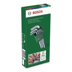 Ключ Bosch шестигранный, набор 9шт, шаровидный наконечник, 1. Фото 5