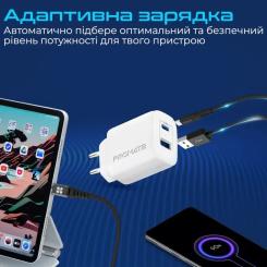 Зарядное устройство Promate 17W USB-C + USB-A Фото 3