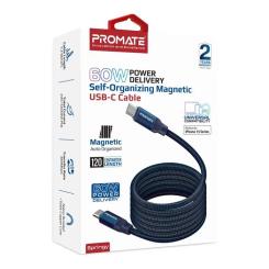 Дата кабель Promate USB-C to USB-C 1.2m Фото 1