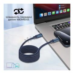 Дата кабель Promate USB-C to USB-C 1.2m Фото 3
