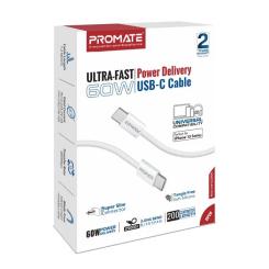 Дата кабель Promate USB-C to Lightning 1.2m Фото 1