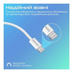 Дата кабель Promate USB-C to Lightning 1.2m Фото 5