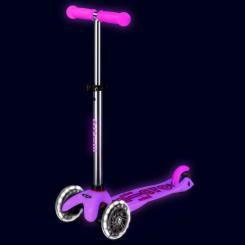 Самокат Micro Mini Deluxe Glow LED Морозний рожевий Фото 4