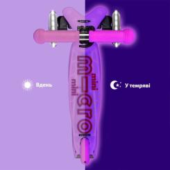 Самокат Micro Mini Deluxe Glow LED Морозний рожевий Фото 5