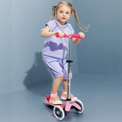 Самокат Micro Mini Deluxe Glow LED Морозний рожевий Фото 8