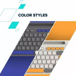 Клавиатура Canyon HKB-W03 Wireless UA Beige Фото 7