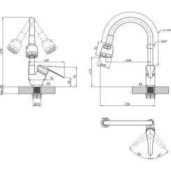 Смеситель Agua Sevilla-C039AZU Фото 6