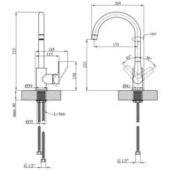 Смеситель Kroner Hagen-C030 Фото 8