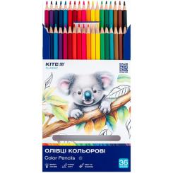 Карандаши цветные Kite Classic 36 кольорів Фото 3