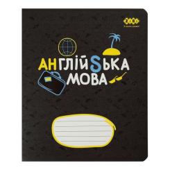 Тетрадь ZiBi предметний BLACK, 36 аркушів, клітинка, англійська Фото