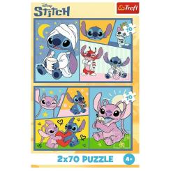 Пазл Trefl Lilo&Stitch Со Стичем не скучно 2x70 Фото 3