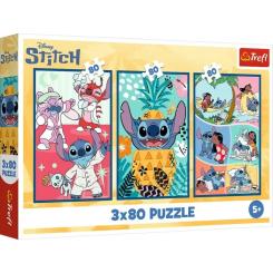 Пазл Trefl Lilo&Stitch Мир Стича 3x80 Фото