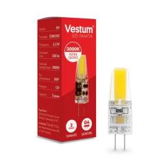 Лампочка Vestum LED COB G4 3,5W 3000K 12V Фото 1