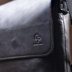 Сумка Grande Pelle В гладкой коже Черная Фото 10