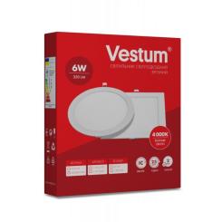 Светильник Vestum LED квадратный 6W 4000K 220V Фото 2