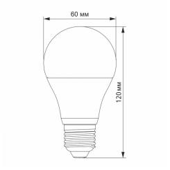 Лампочка Videx LED A60h 6.2W E27 4100K Фото 1