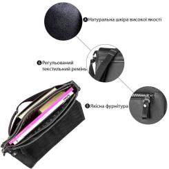 Сумка Shvigel Кожаная Черная Фото 3