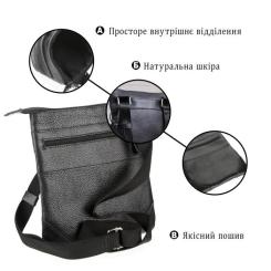 Сумка Shvigel Кожаная Черная Фото 3