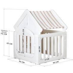 Игровой домик Mealux LuluHouse манеж White Фото 1