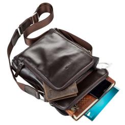 Сумка Shvigel Шкіряна Коричнева Фото 4