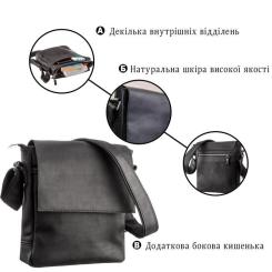 Сумка Shvigel Кожаная Черная Фото 3