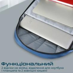 Рюкзак для ноутбука Promate 15.6" Birger blue Фото 4