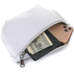 Сумка Shvigel Кожаная бананка Белая Фото 4