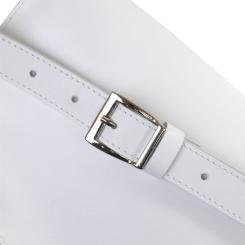 Сумка Shvigel Кожаная бананка Белая Фото 6