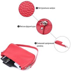 Сумка Shvigel Из натуральной кожи Красная Фото 3