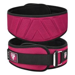 Атлетический пояс RDX RX4 EVA Curve неопреновий Pink S Фото 4